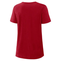 San Francisco 49ers Women's 2025 Rivalries Collection Slub Dri-FIT T-Shirt Scarlet | Nike for Sale