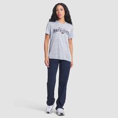 New England Patriots Women's 2025 Rivalries Collection Sideline Velocity Dri-FIT T-Shirt Silver | Nike for Sale