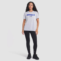 Buffalo Bills Women's 2025 Rivalries Collection Sideline Velocity Dri-FIT T-Shirt White | Nike for Sale