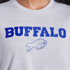 Buffalo Bills Women's 2025 Rivalries Collection Sideline Velocity Dri-FIT T-Shirt White | Nike for Sale