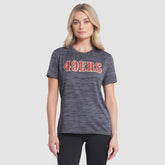 San Francisco 49ers Women's 2025 Rivalries Collection Sideline Velocity Dri-FIT T-Shirt Heather Charcoal | Nike for Sale
