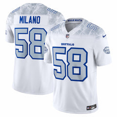 Matt Milano Buffalo Bills 2025 Rivalries Collection Limited Jersey White | Nike for Sale