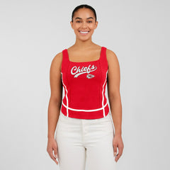Kansas City Chiefs WEAR by Erin Andrews Women's Square Neck Tank Top Red | NFL