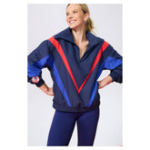 New York Yankees Terez Women's Ripstop Chevron Quarter-Zip Pullover - MLB