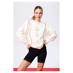 Los Angeles Dodgers Terez Women's Baseball Stitch Pullover Sweatshirt - MLB