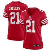 Deion Sanders San Francisco 49ers Women's Retired Player Game Jersey Scarlet | Nike for Sale