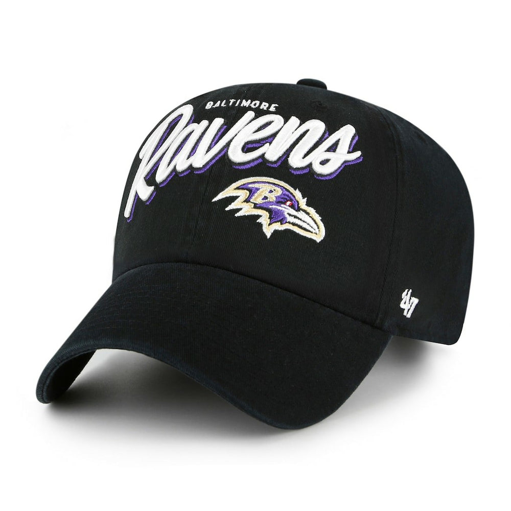 Baltimore Ravens '47 Women's Ariana Clean Up Adjustable Hat Black | 47 brand