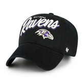 Baltimore Ravens '47 Women's Ariana Clean Up Adjustable Hat Black | 47 brand