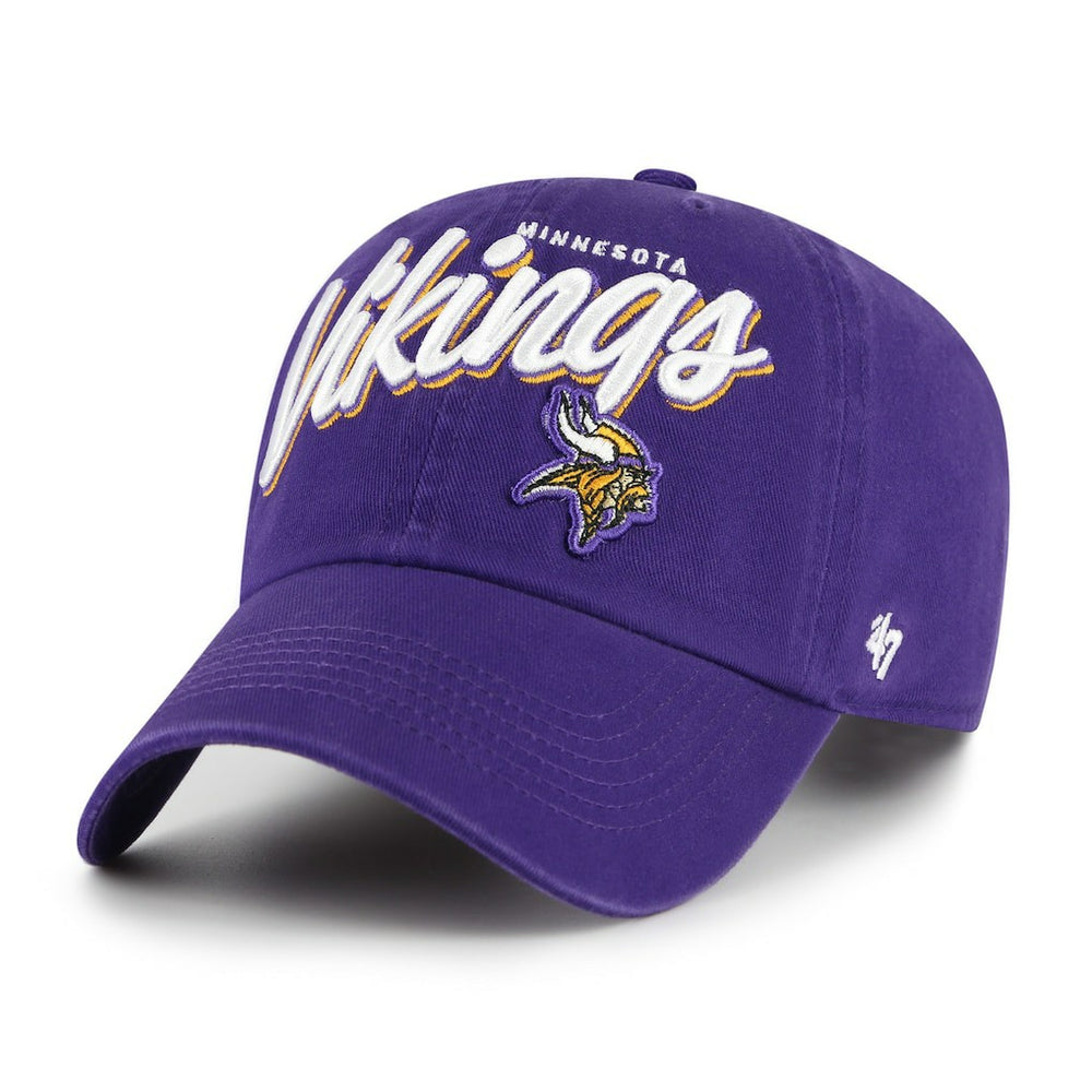 Minnesota Vikings '47 Women's Ariana Clean Up Adjustable Hat Purple | 47 brand