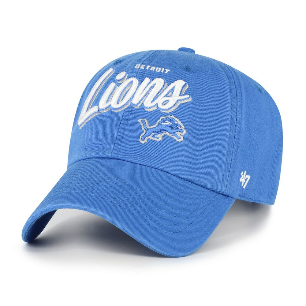 Detroit Lions '47 Women's Ariana Clean Up Adjustable Hat Blue | 47 brand