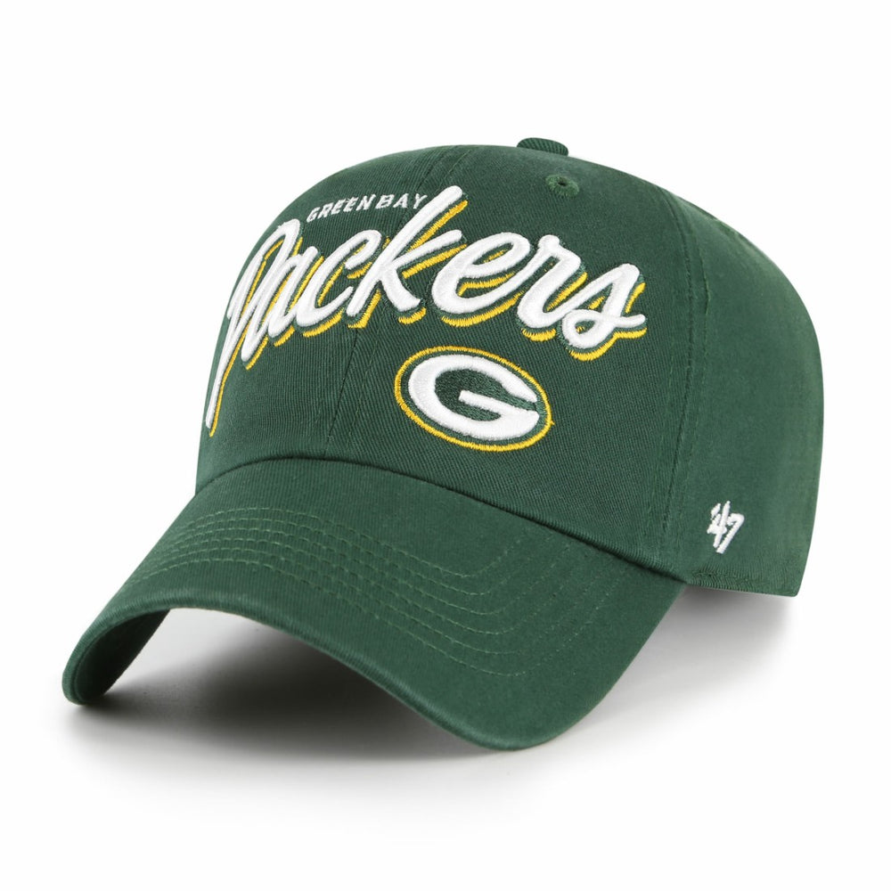 Green Bay Packers '47 Women's Ariana Clean Up Adjustable Hat Green | 47 brand