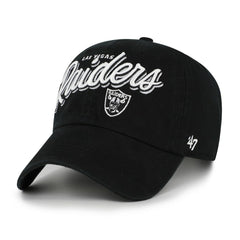 Las Vegas Raiders '47 Women's Ariana Clean Up Adjustable Hat Black | 47 brand
