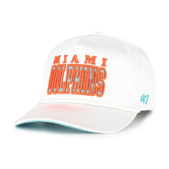 Miami Dolphins '47 Women's Outspoken Hitch Adjustable Hat White | 47 brand