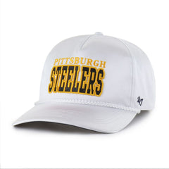 Pittsburgh Steelers '47 Women's Outspoken Hitch Adjustable Hat White | 47 brand