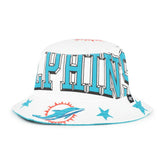 Miami Dolphins '47 Women's Energize Bucket Hat White | 47 brand