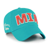 Miami Dolphins '47 Women's Zoey Clean Up Adjustable Hat Aqua | 47 brand