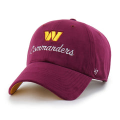 Washington Commanders '47 Women's Spirited Clean Up Adjustable Hat Burgundy | 47 brand