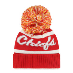 Kansas City Chiefs '47 Women's Spirited Cuffed Knit Hat with Pom Red | 47 brand