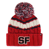 San Francisco 49ers '47 Women's Emma Cuffed Knit Hat with Pom Scarlet | 47 brand