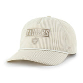 Las Vegas Raiders '47 Women's Mellow Corduroy Hitch Adjustable Hat Natural | 47 brand