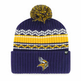 Minnesota Vikings '47 Youth Polar Vortex Cuffed Knit Hat with Pom Purple | 47 brand