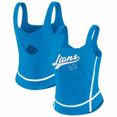 Detroit Lions WEAR by Erin Andrews Women's Square Neck Tank Top Blue | NFL