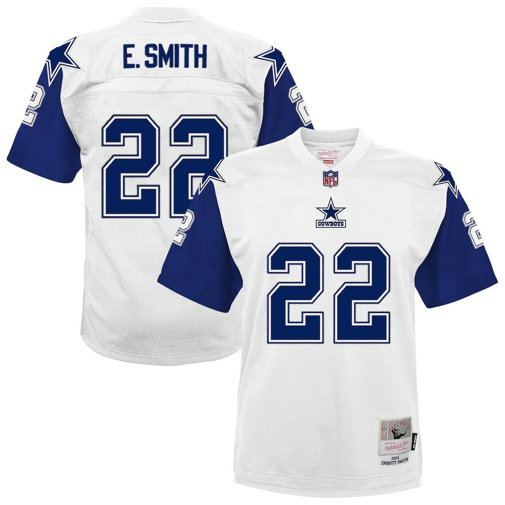 Emmitt Smith Dallas Cowboys Youth 1994 Alternate Legacy Jersey White | Mitchell & Ness