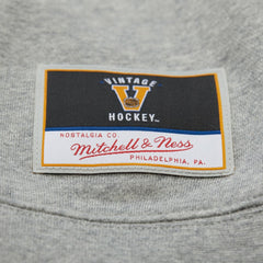 Philadelphia Flyers Mitchell & Ness Women's Logo Lightweight Pullover Sweatshirt - Heather Gray - NHL