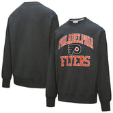 Philadelphia Flyers Mitchell & Ness Playoff Win Fleece Pullover Sweatshirt - Charcoal - NHL
