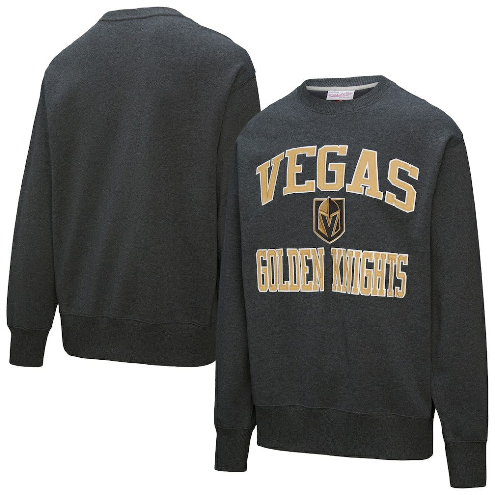 Vegas Golden Knights Mitchell & Ness Playoff Win Fleece Pullover Sweatshirt - Black - NHL