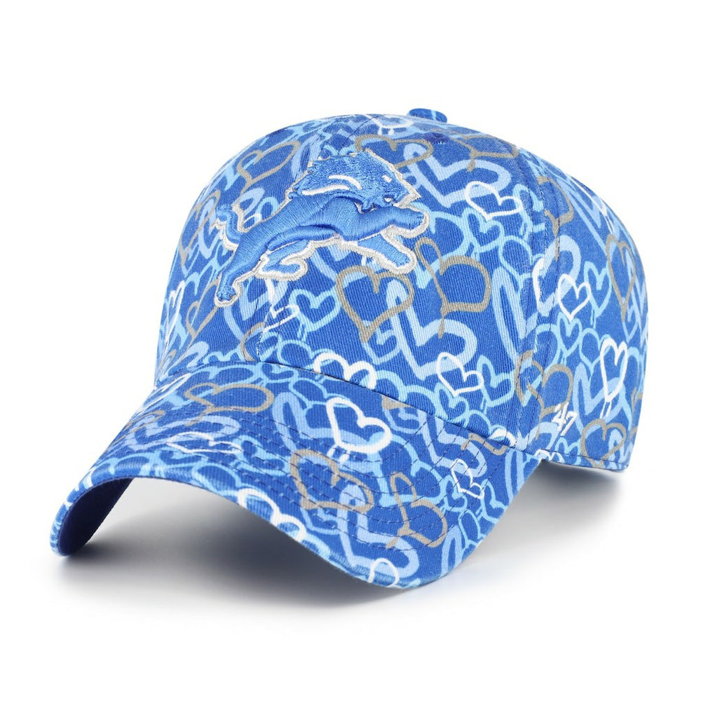 Detroit Lions '47 Girls Preschool Mural Clean Up Adjustable Hat Blue | 47 brand