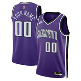 Sacramento Kings Unisex Adult Swingman Custom Jersey Classic Edition Purple - NBA