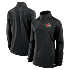 Ottawa Senators Fanatics Women's Authentic Pro Rink Quarter-Zip Pullover - Black - NHL