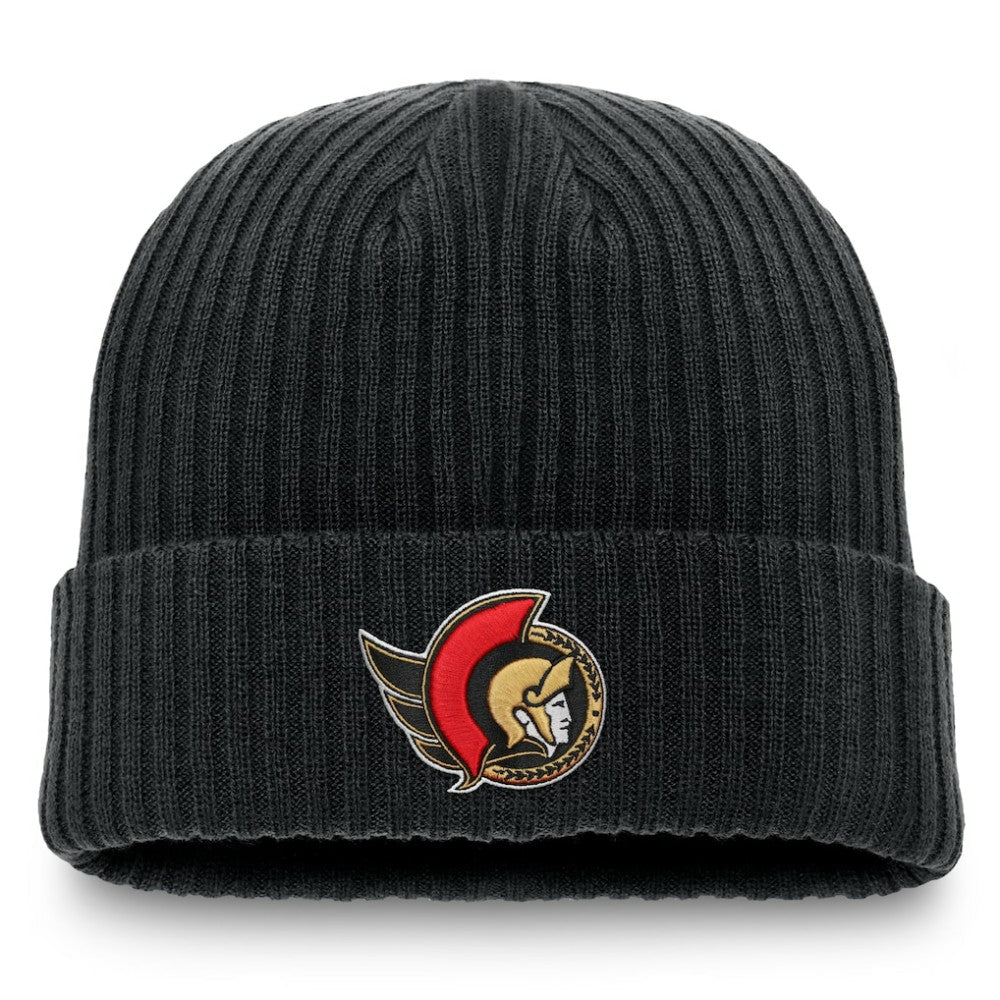 Ottawa Senators Fanatics Component Cuffed Knit Hat - Black - NHL