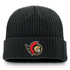 Ottawa Senators Fanatics Component Cuffed Knit Hat - Black - NHL
