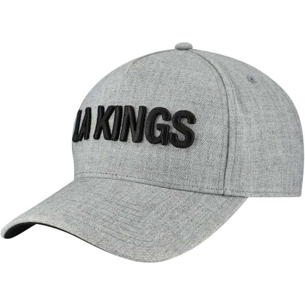 Los Angeles Kings Fanatics Elements A-Frame Leather Strapback Hat - Heather Gray - NHL