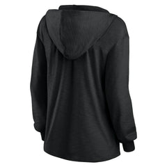 Kansas City Chiefs Women's Blackout Slub Hoodie V-Neck Long Sleeve T-Shirt | Fanatics