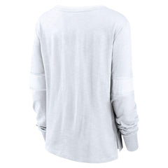 Seattle Kraken Fanatics Women's White Out Lace-Up Fashion Long Sleeve T-Shirt - NHL