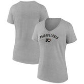Philadelphia Flyers Fanatics Women's V-Neck T-Shirt - Gray - NHL