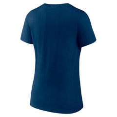 Seattle Kraken Fanatics Women's V-Neck T-Shirt - Deep Sea Blue - NHL