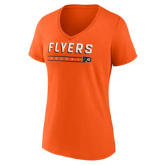 Philadelphia Flyers Fanatics Women's V-Neck T-Shirt - Orange - NHL