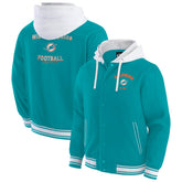 Miami Dolphins Darius Rucker Collection Full-Snap Hoodie Jacket Aqua | Fanatics