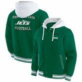 New York Jets Darius Rucker Collection Full-Snap Hoodie Jacket Green | Fanatics