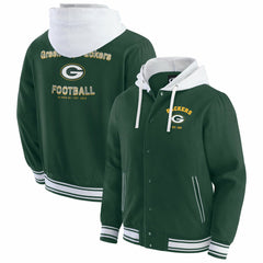 Green Bay Packers Darius Rucker Collection Full-Snap Hoodie Jacket Green | Fanatics
