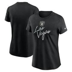 Las Vegas Raiders Women's Team City Roll T-Shirt Black | Nike for Sale