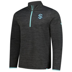 Seattle Kraken Fanatics Authentic Pro Lightweight Quarter-Zip Pullover - Heather Charcoal - NHL