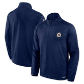 Winnipeg Jets Fanatics Authentic Pro Rink Quarter-Zip Top - Navy - NHL