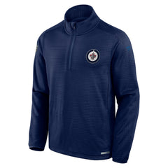 Winnipeg Jets Fanatics Authentic Pro Rink Quarter-Zip Top - Navy - NHL