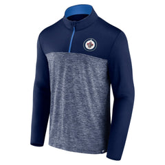Winnipeg Jets Fanatics Iconic Defender Quarter-Zip Jacket - Navy - NHL