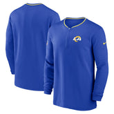 Los Angeles Rams Coach Half-Zip Sweatshirt Royal | Nike for Sale